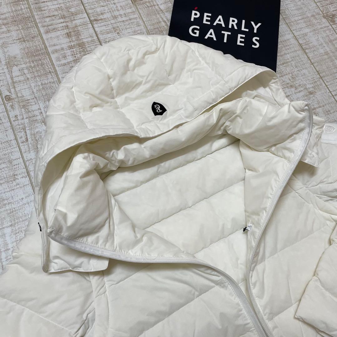 新品 パーリーゲイツ ダウンジャケット 高級 ホワイト Lサイズ（5）