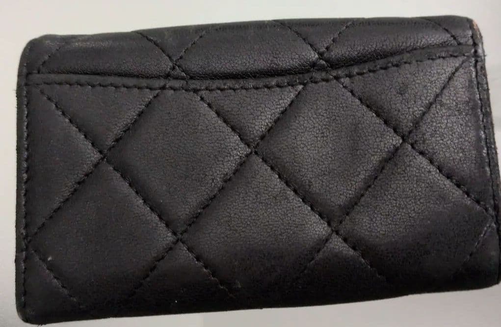 CHANEL キーケース ブラック ラムスキン