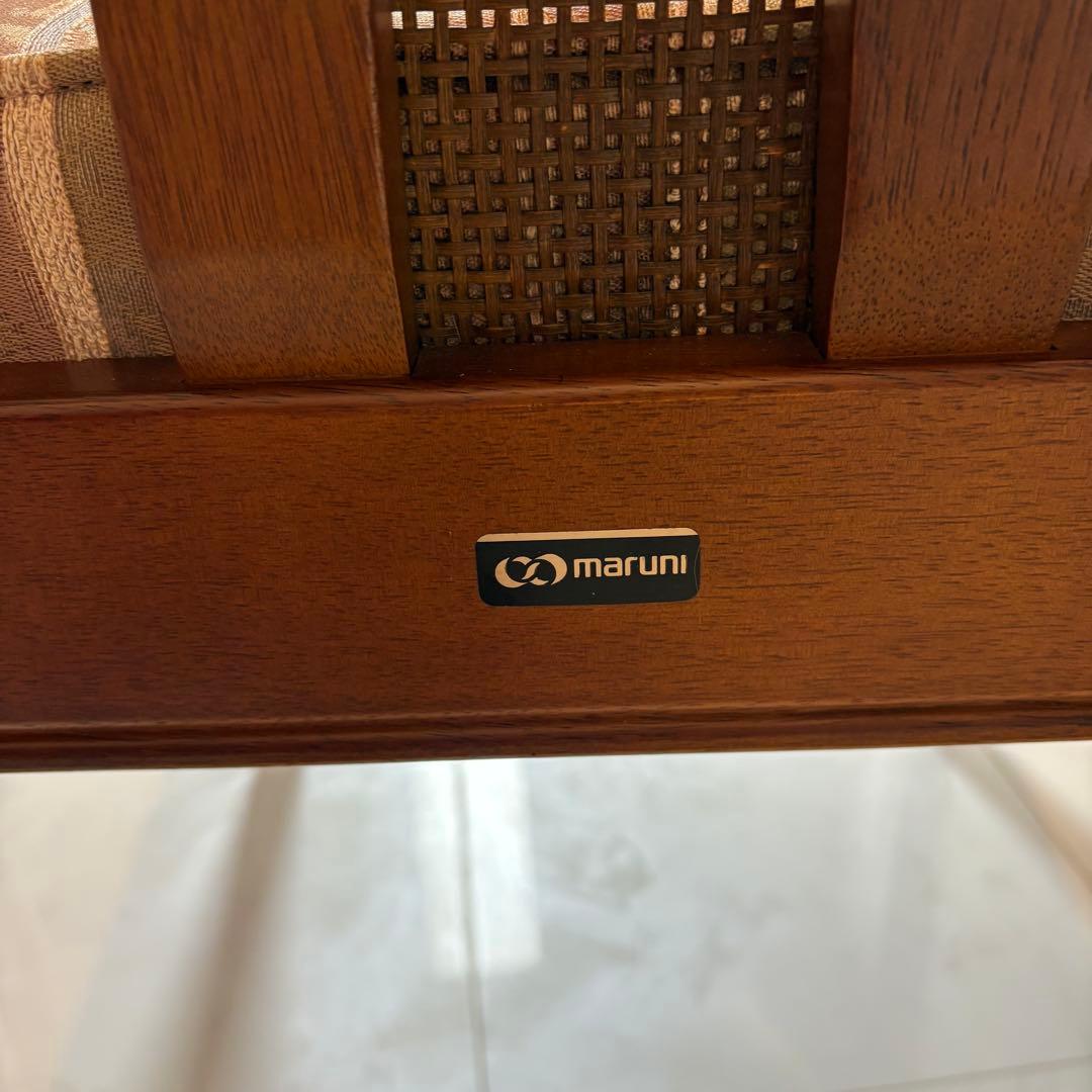 【maruni/マルニ木工】地中海シリーズダイニングチェア1脚アンティーク美品③