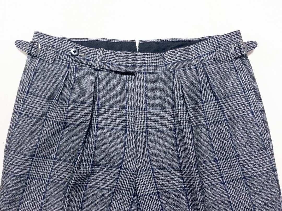 ビームスエフ 2プリーツ サイドアジャスター スーツ 44 秋冬 グレー