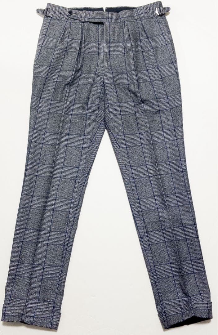 ビームスエフ 2プリーツ サイドアジャスター スーツ 44 秋冬 グレー