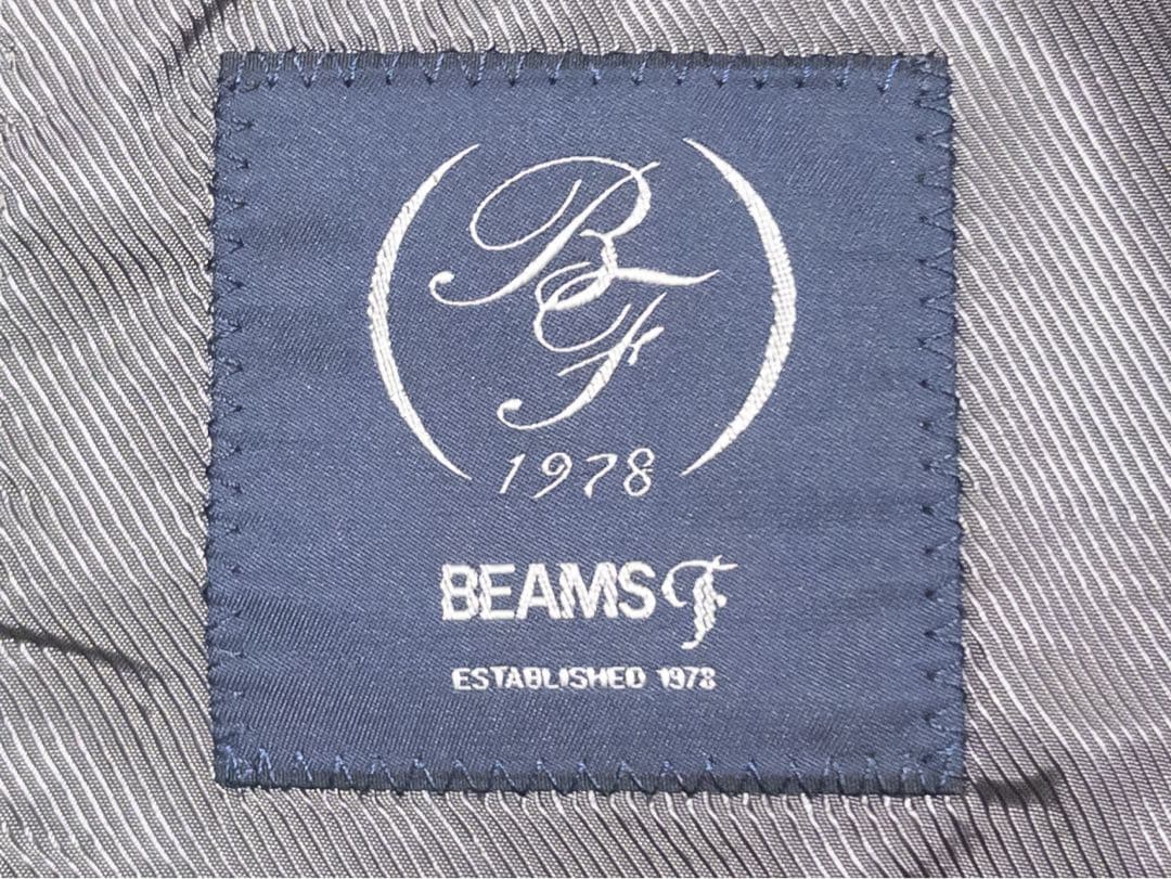 ビームスエフ 2プリーツ サイドアジャスター スーツ 44 秋冬 グレー