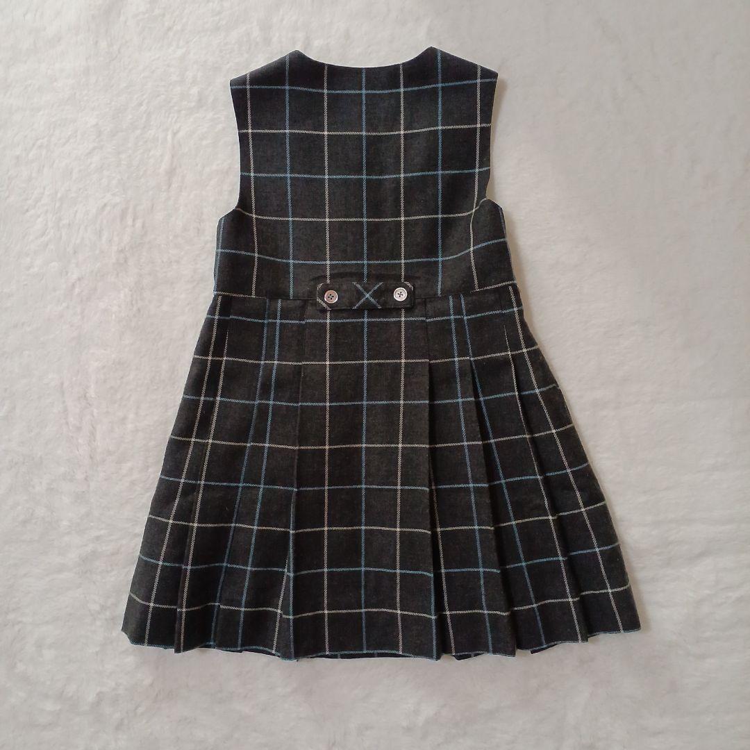 ファミリア✨120✨フォーマルアンサンブル　ネイビー　ワンピース　卒園式　入学式