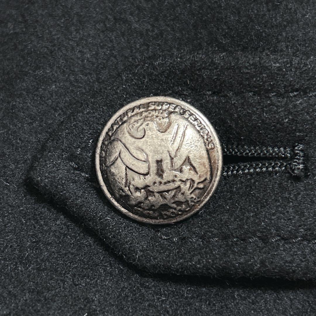 【PPFM】ナポレオンジャケット(M)フード・ラクーンファー付　黒　ウールコート