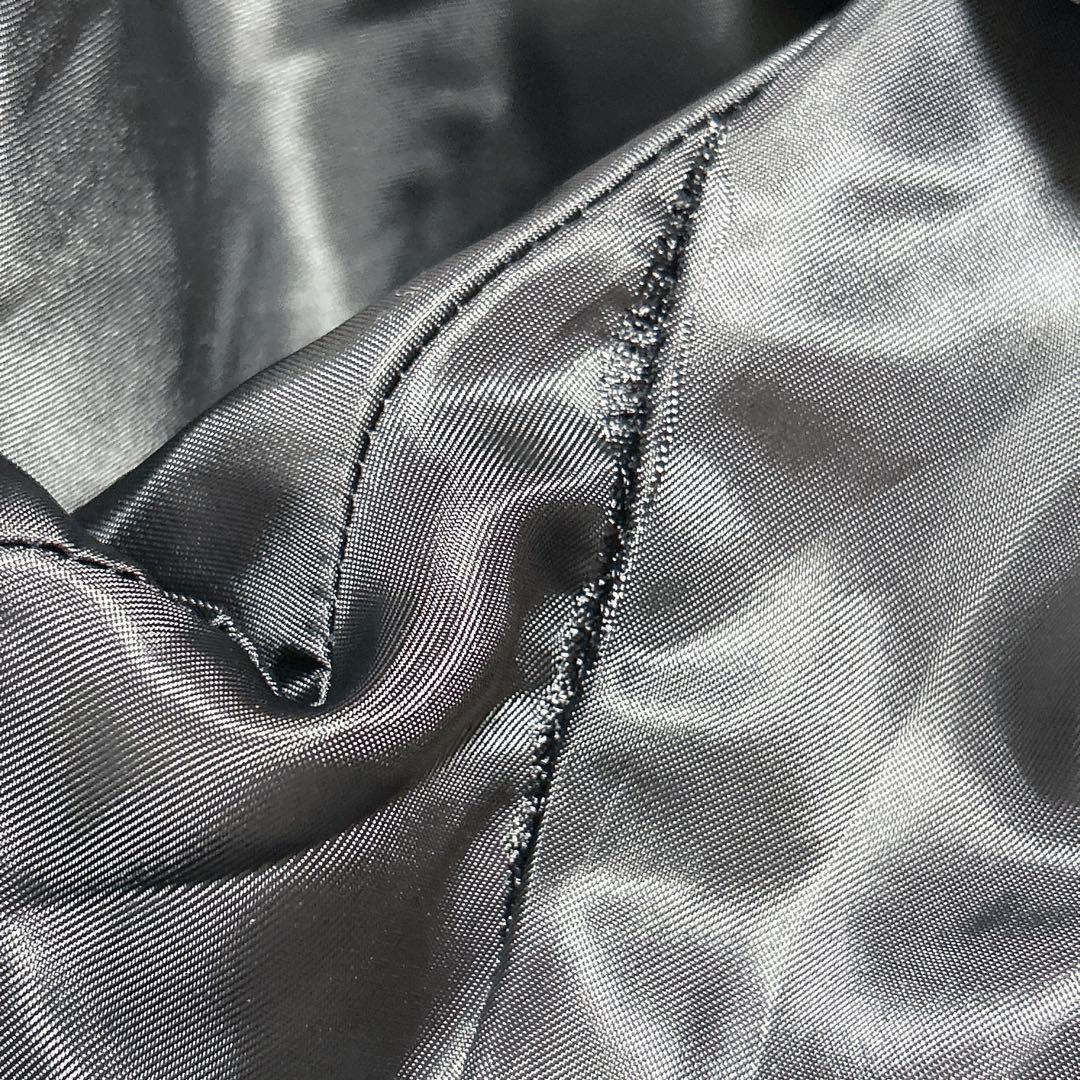 【PPFM】ナポレオンジャケット(M)フード・ラクーンファー付　黒　ウールコート