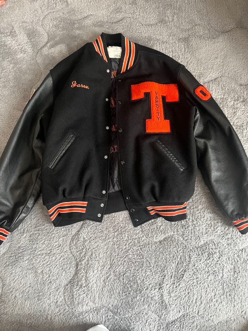 90's/90年代/DeLONG/デロング/スタジャン/黒