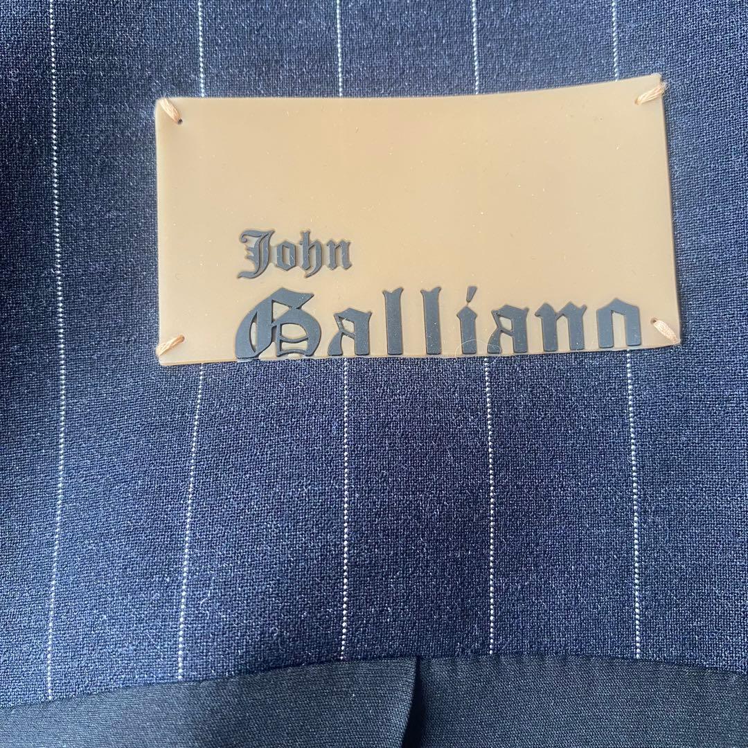 ジョンガリアーノ アーカイブ ハイヒール バッグ柄 JK40 ピンスト 美品希少