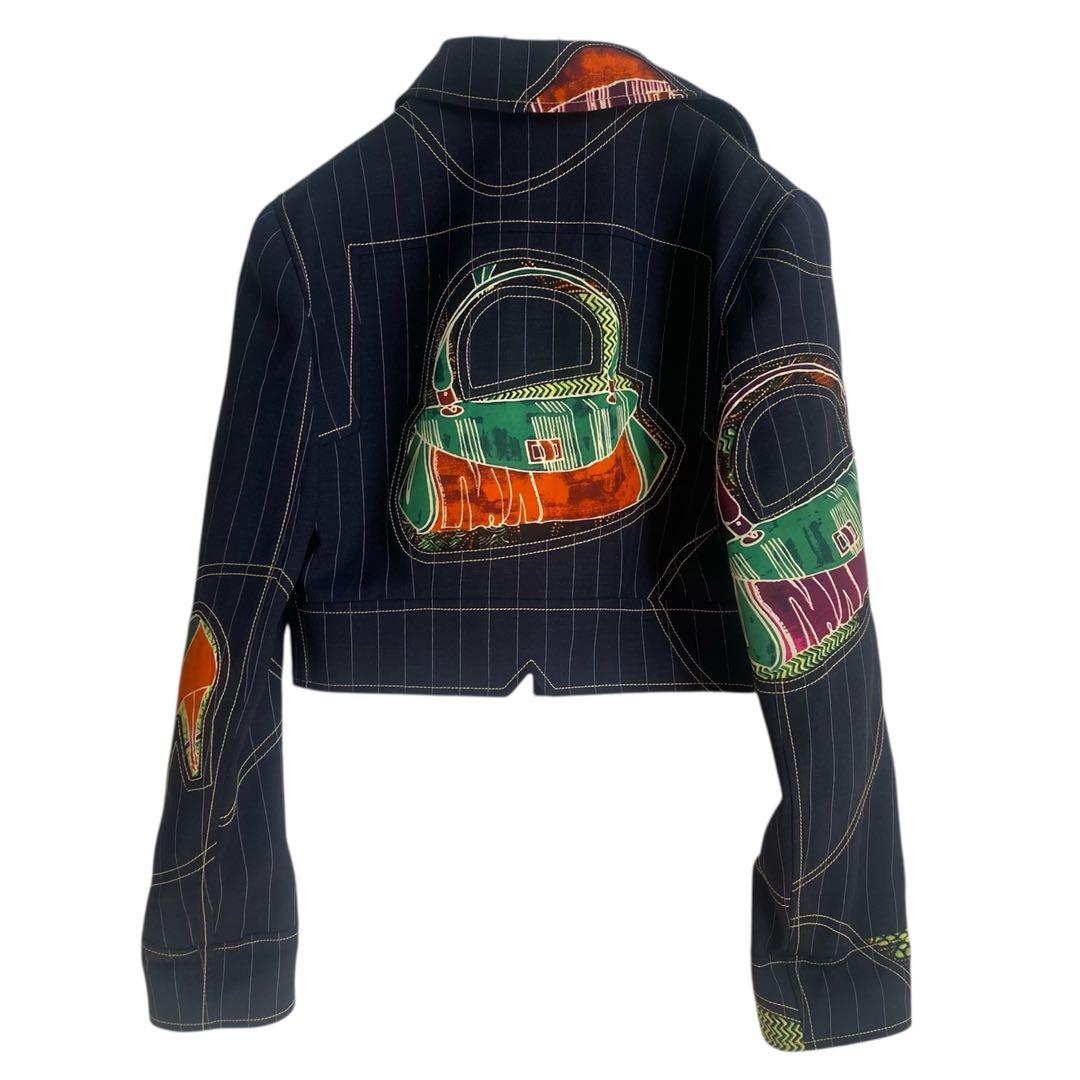 ジョンガリアーノ アーカイブ ハイヒール バッグ柄 JK40 ピンスト 美品希少