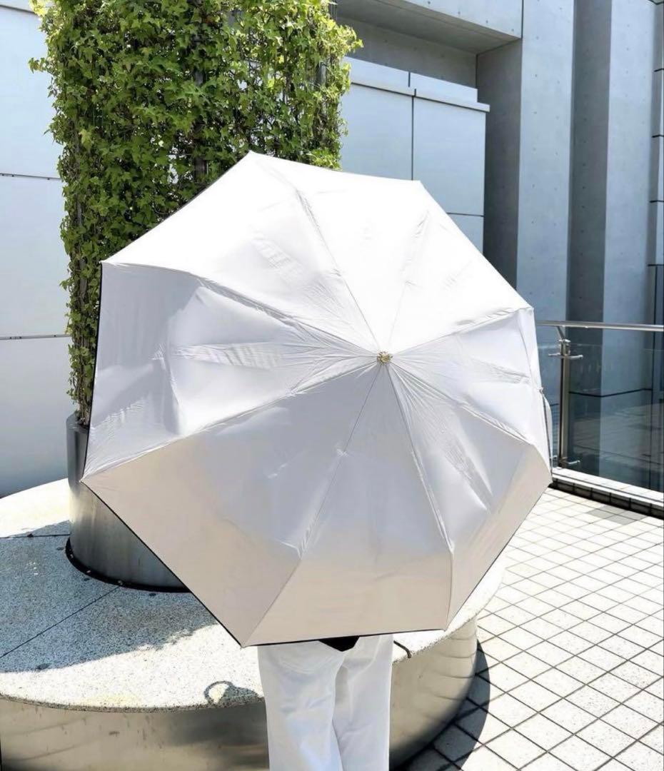 【2回使用】完全遮光 晴雨兼用 日傘 しいちゃん 成瀬愛里さん　ベージュ