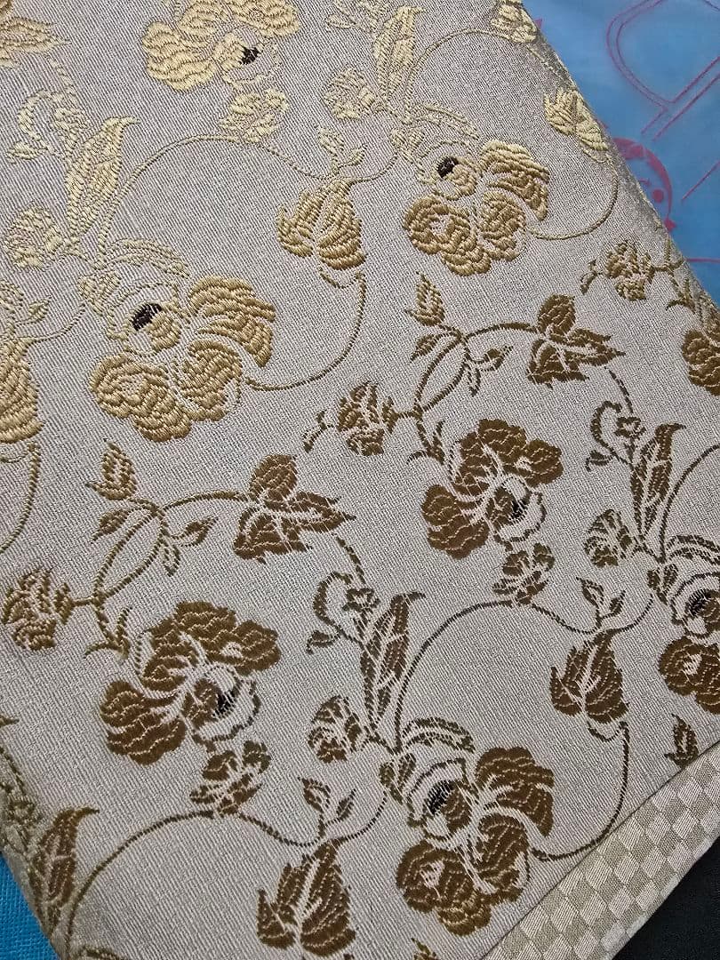 2/4まで!sale再ゝ値下げしました。控えめな金糸使用、 長尺 名古屋帯