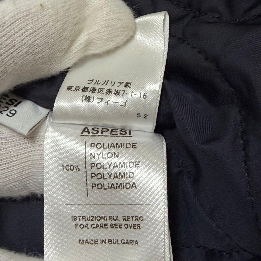 アスペジ ASPESI M-65ジャケットthemore ライナー付 Sネイビー