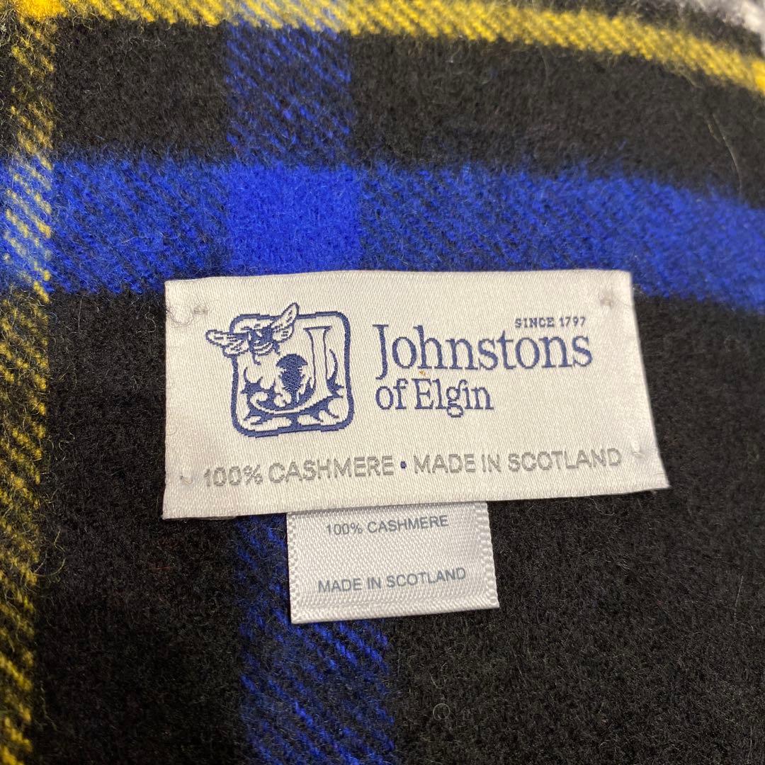 【美品】johnstonsジョンストンズ 大判ストール