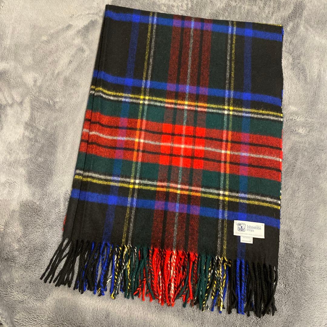 【美品】johnstonsジョンストンズ 大判ストール