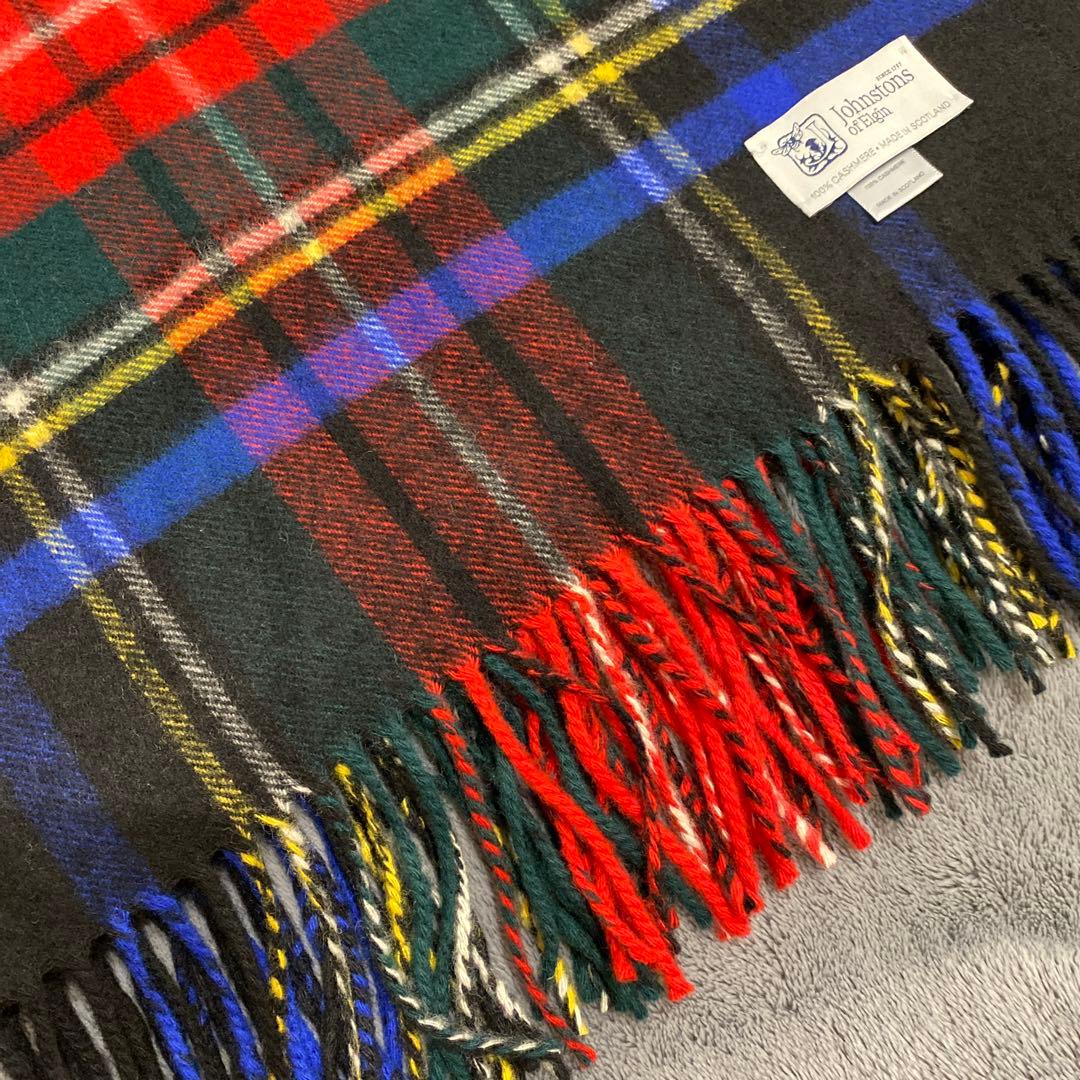 【美品】johnstonsジョンストンズ 大判ストール