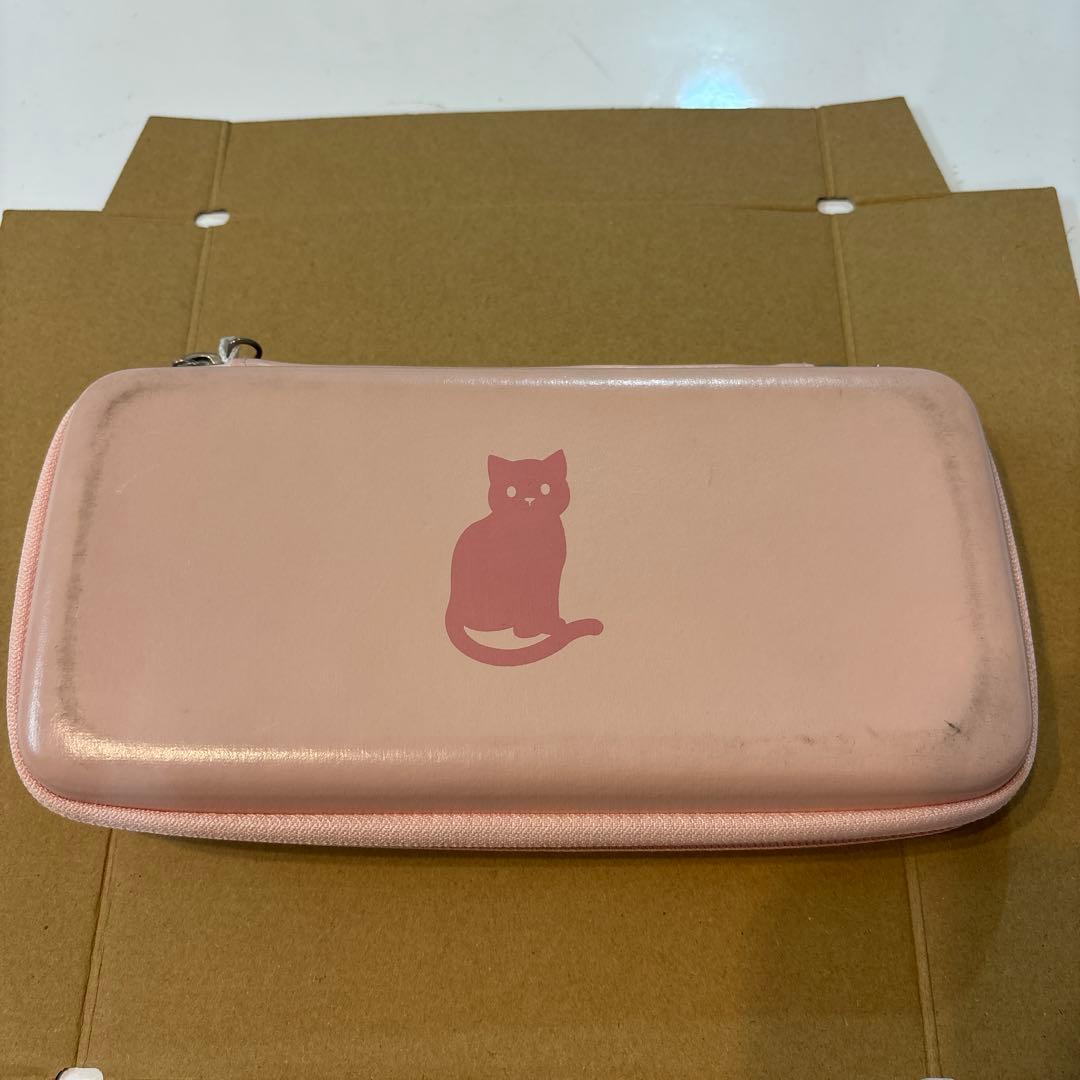 Nintendo Switch Lite ピンク 肉球デザイン　クリアカバー