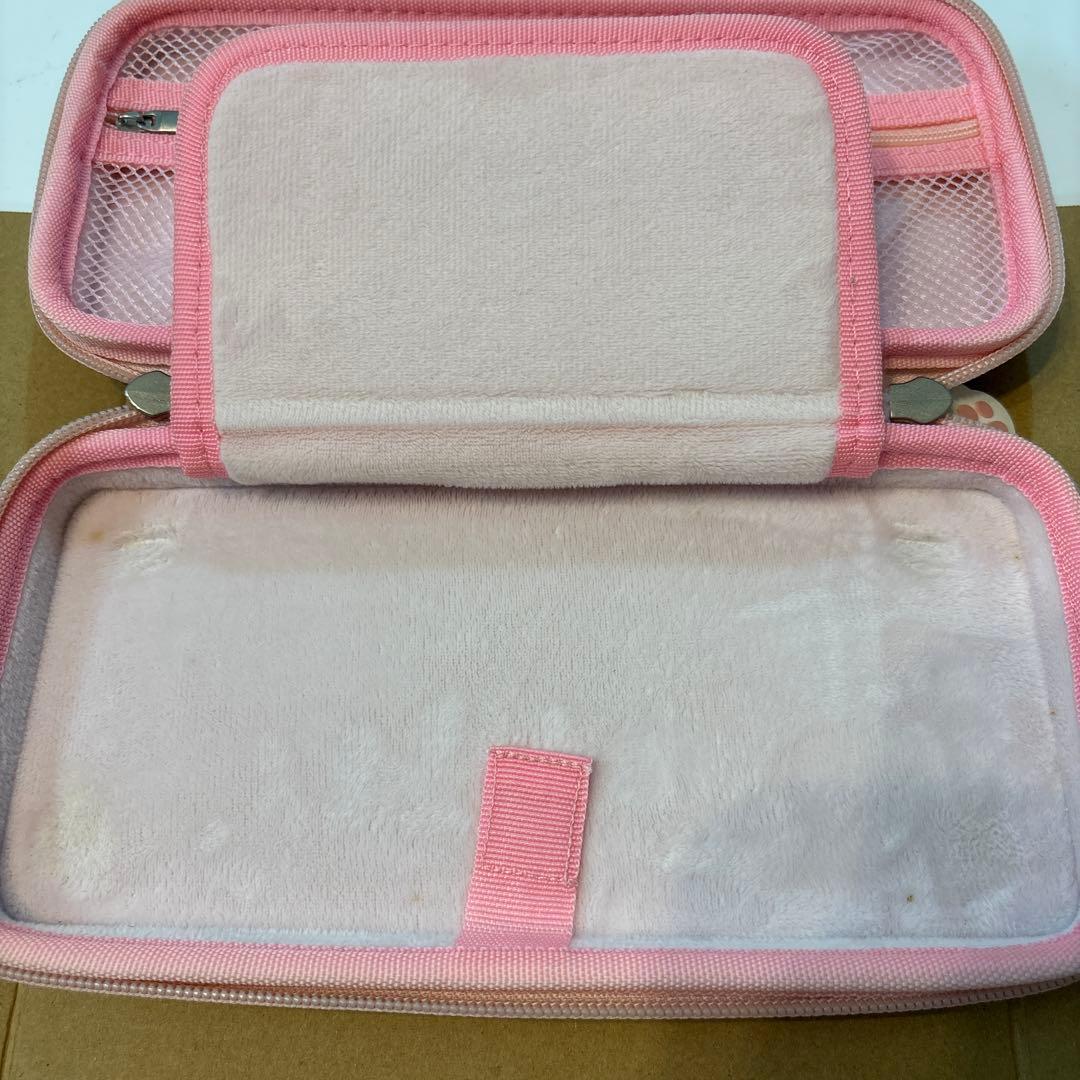 Nintendo Switch Lite ピンク 肉球デザイン　クリアカバー