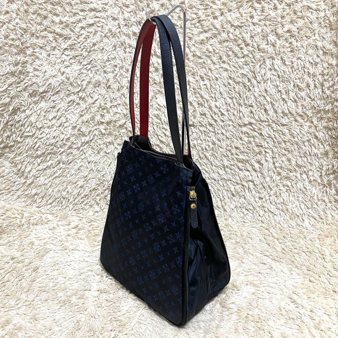 未使用品♡ラシット KAIKA トートバッグ♡モノグラム ナイロン ネイビー