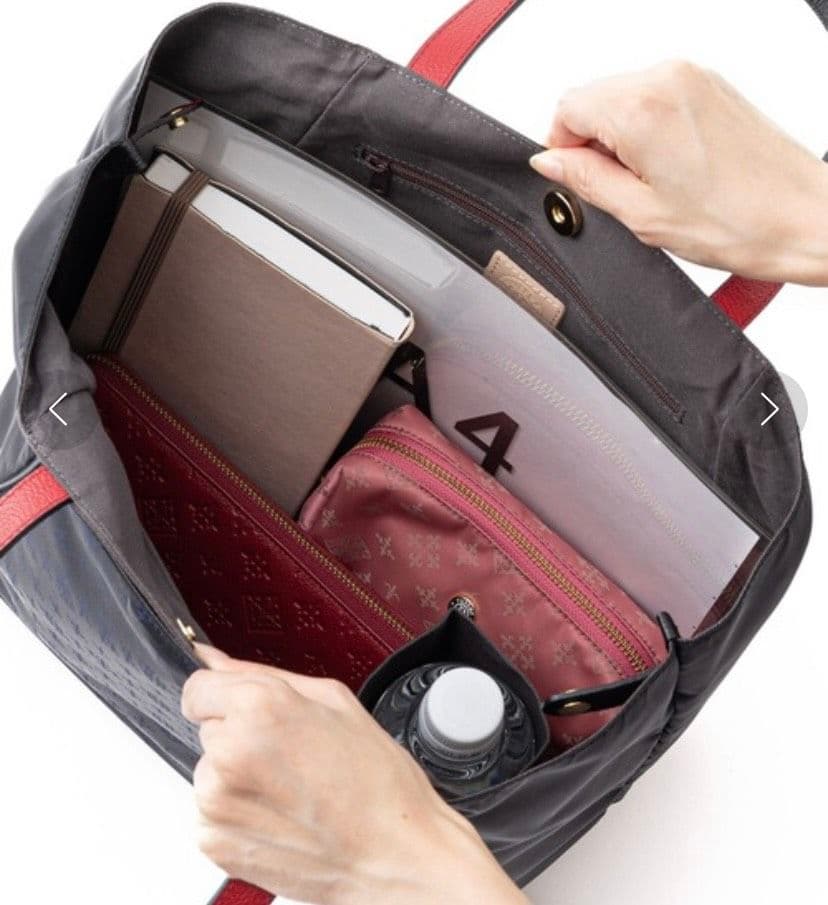 未使用品♡ラシット KAIKA トートバッグ♡モノグラム ナイロン ネイビー