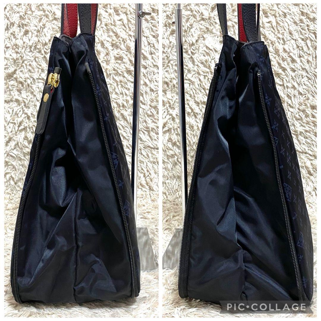 未使用品♡ラシット KAIKA トートバッグ♡モノグラム ナイロン ネイビー