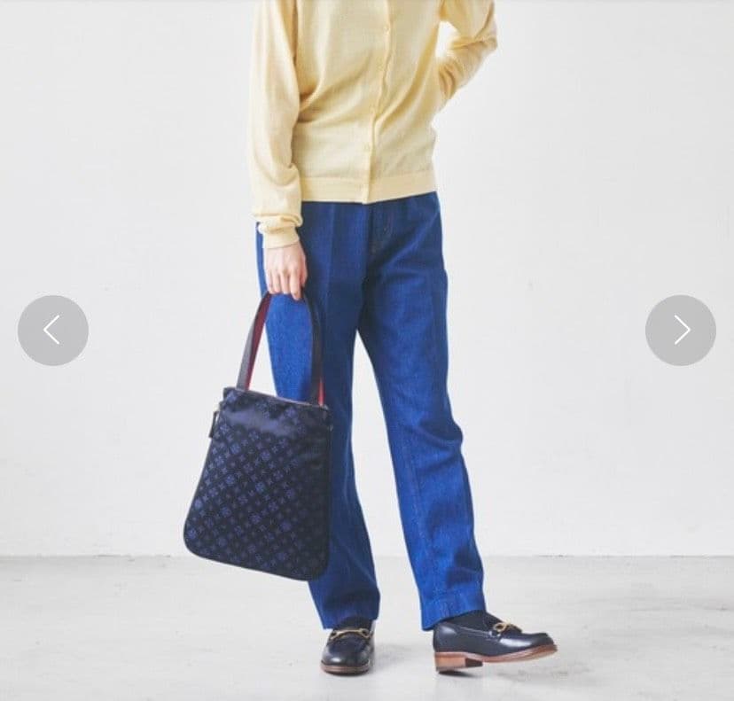 未使用品♡ラシット KAIKA トートバッグ♡モノグラム ナイロン ネイビー