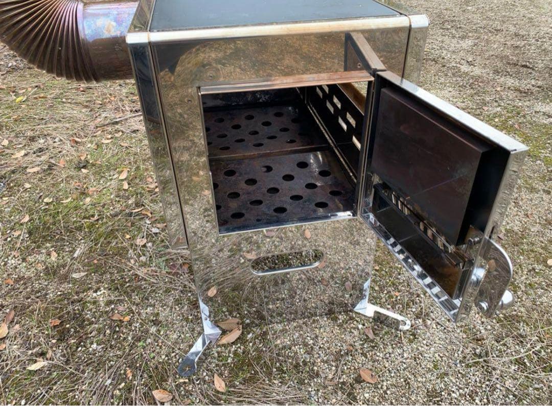 最終値下‼️美品二次燃焼機能付き「フォールディングキャンプストーブHS-440」