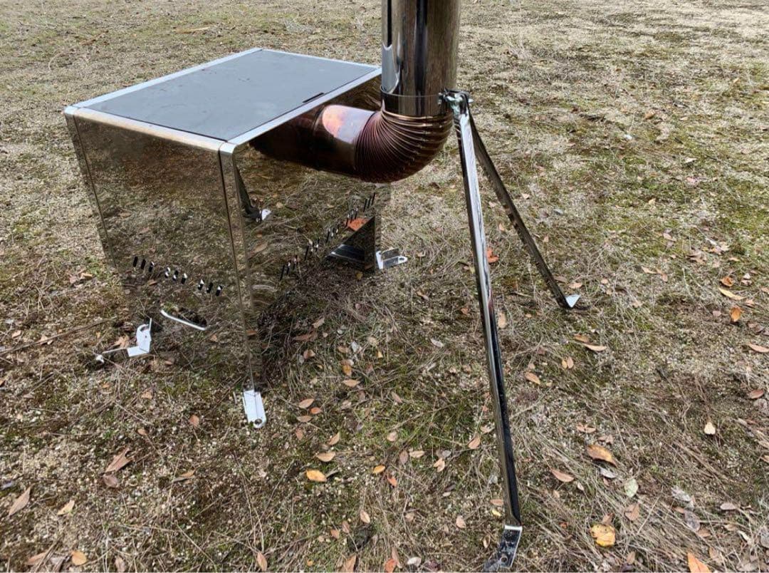 最終値下‼️美品二次燃焼機能付き「フォールディングキャンプストーブHS-440」