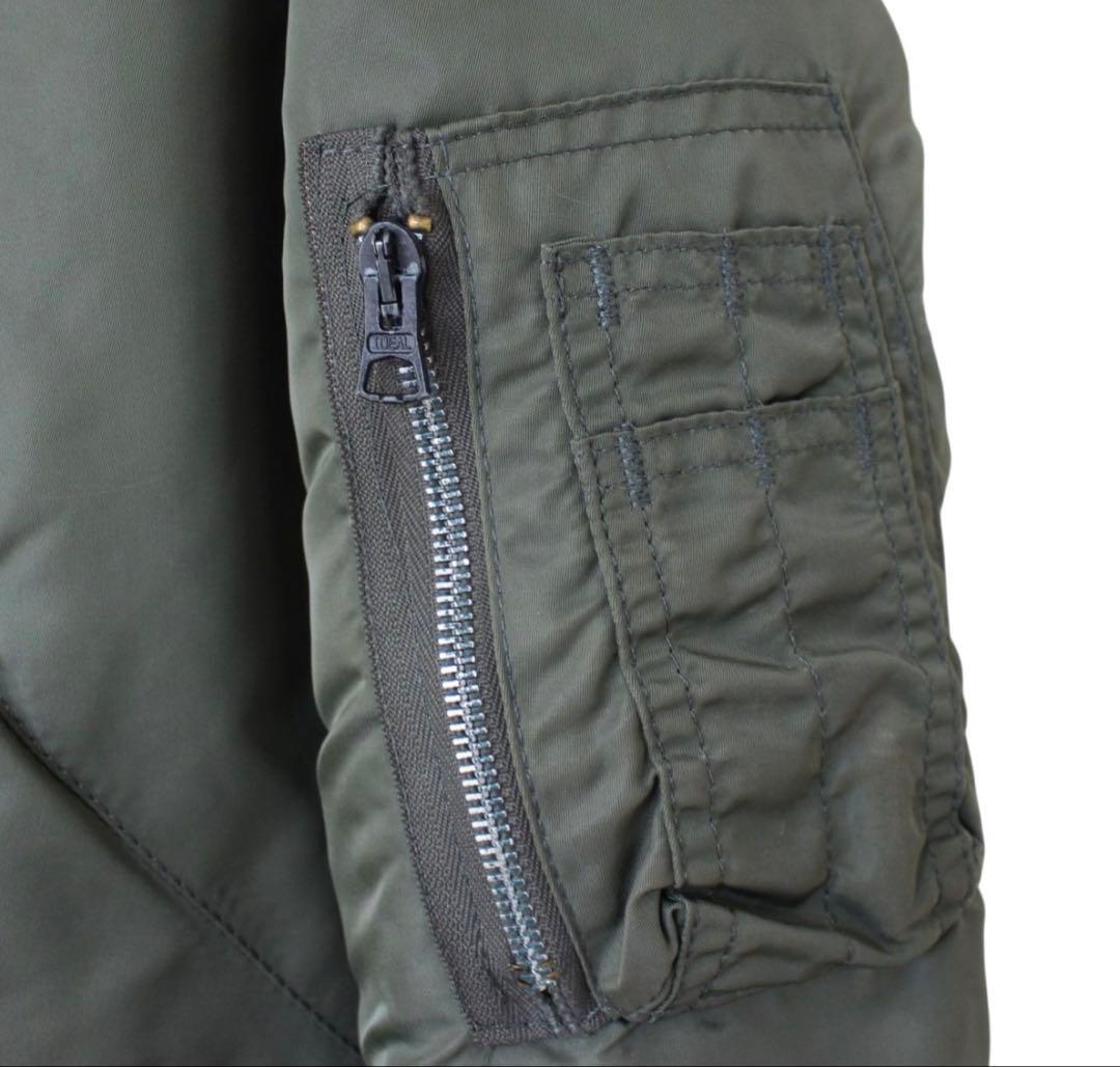 ALPHA 90s フライトジャケット MA-1 USA製セージグリーン M