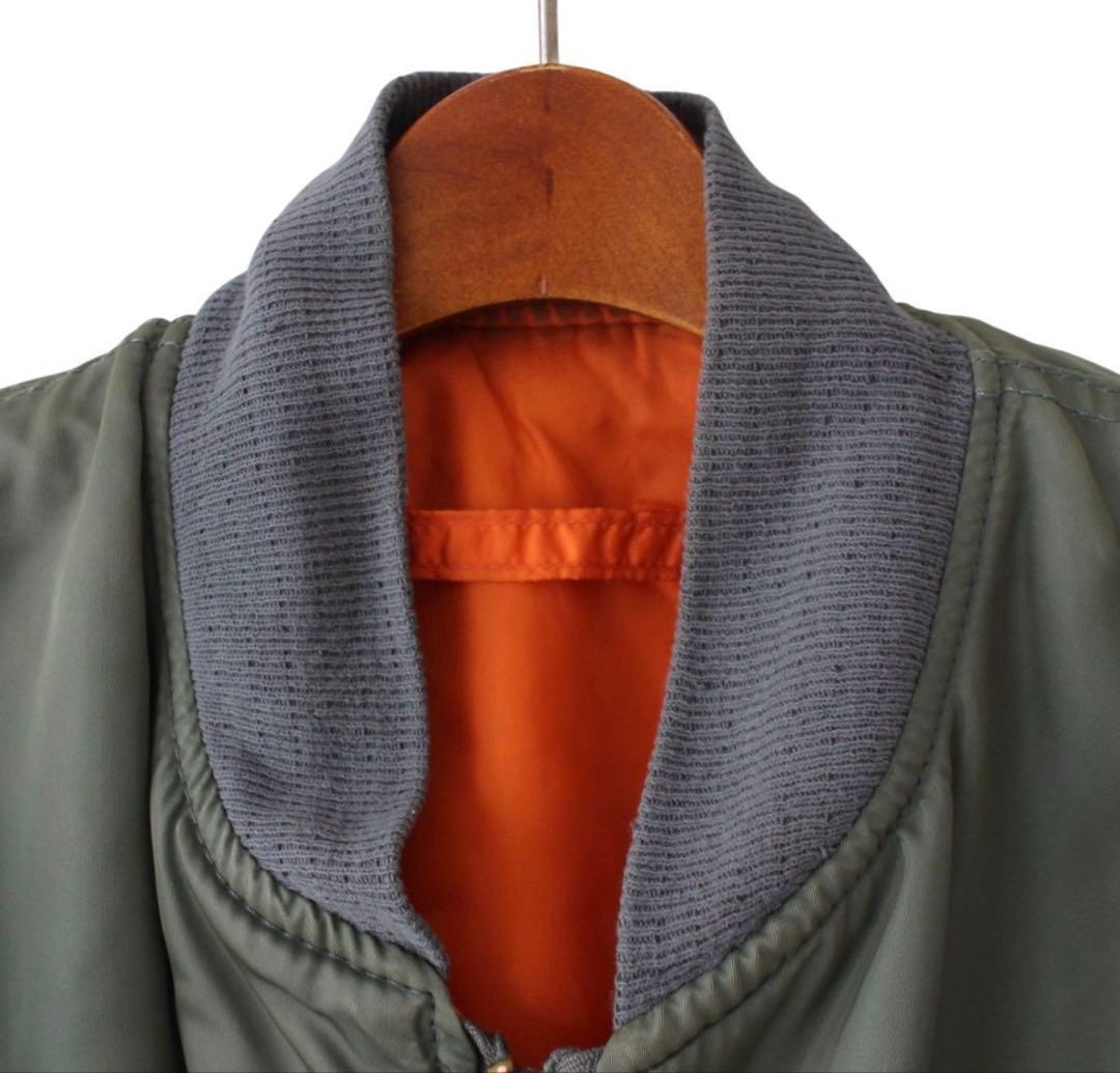 ALPHA 90s フライトジャケット MA-1 USA製セージグリーン M