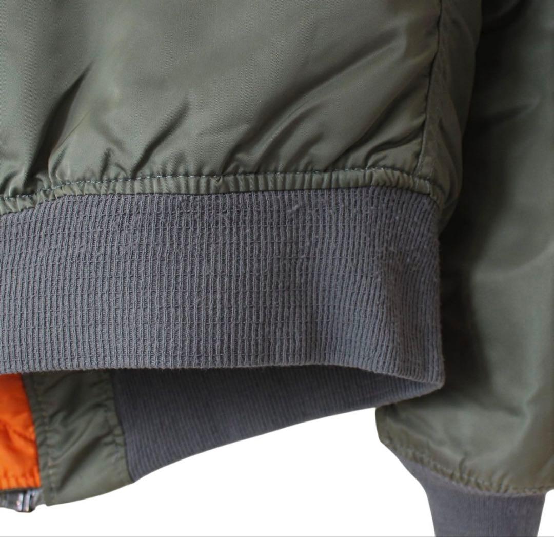 ALPHA 90s フライトジャケット MA-1 USA製セージグリーン M