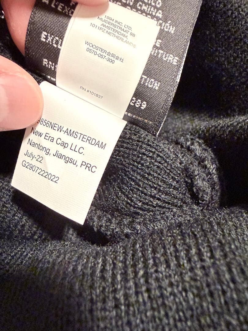 Supreme New Era box logo Beanie ブラック/レッド