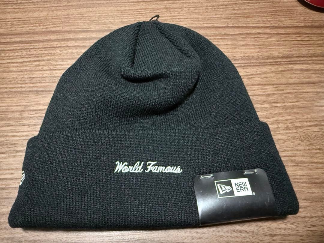 Supreme New Era box logo Beanie ブラック/レッド