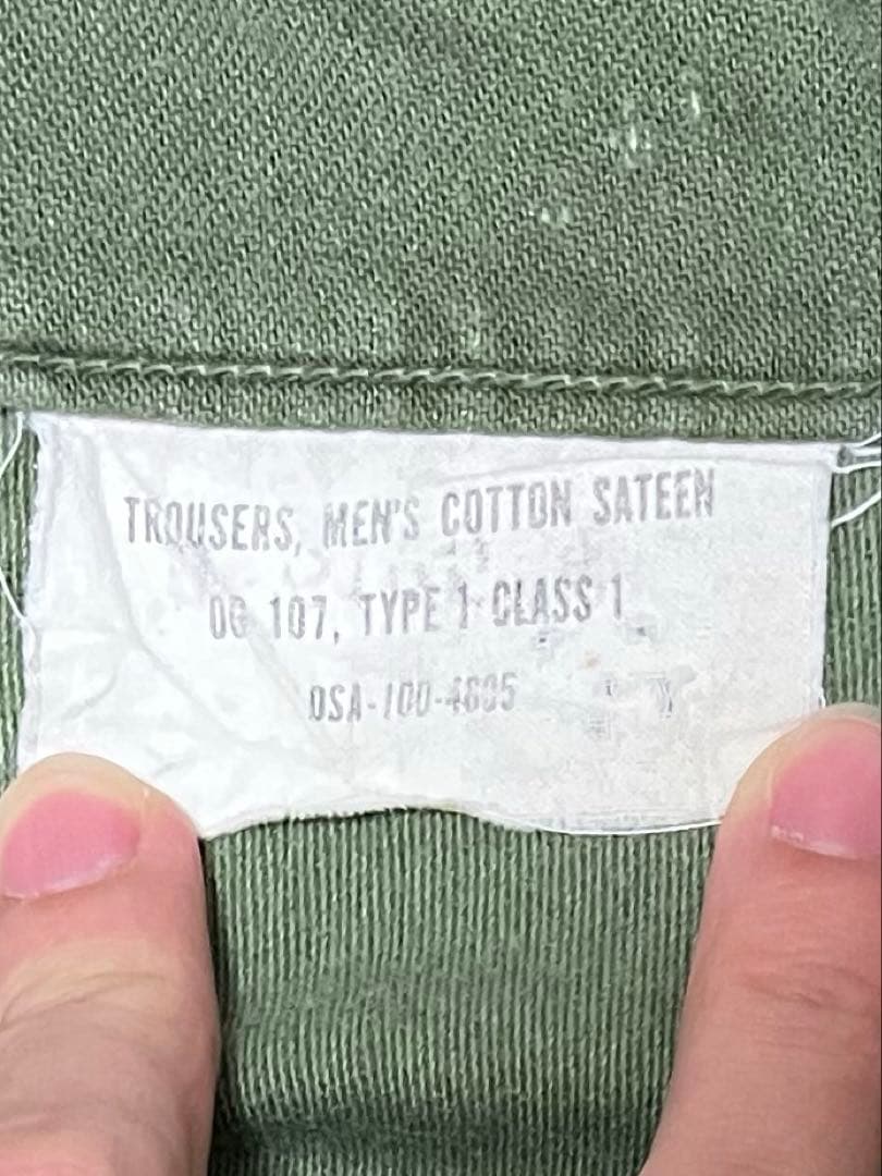 60s us army ベイカーパンツW30L33