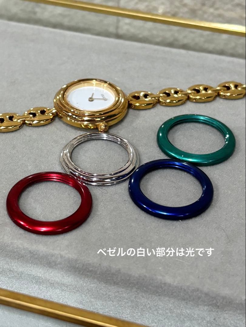 美品　GUCCI グッチ チェンジベゼル レディース腕時計　5色