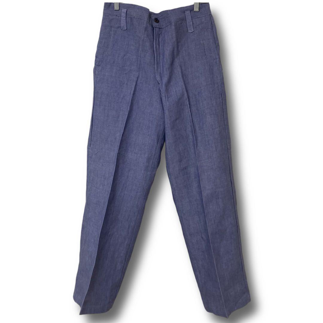 60s フランス軍 ラミーリネンパンツ デッドストック！