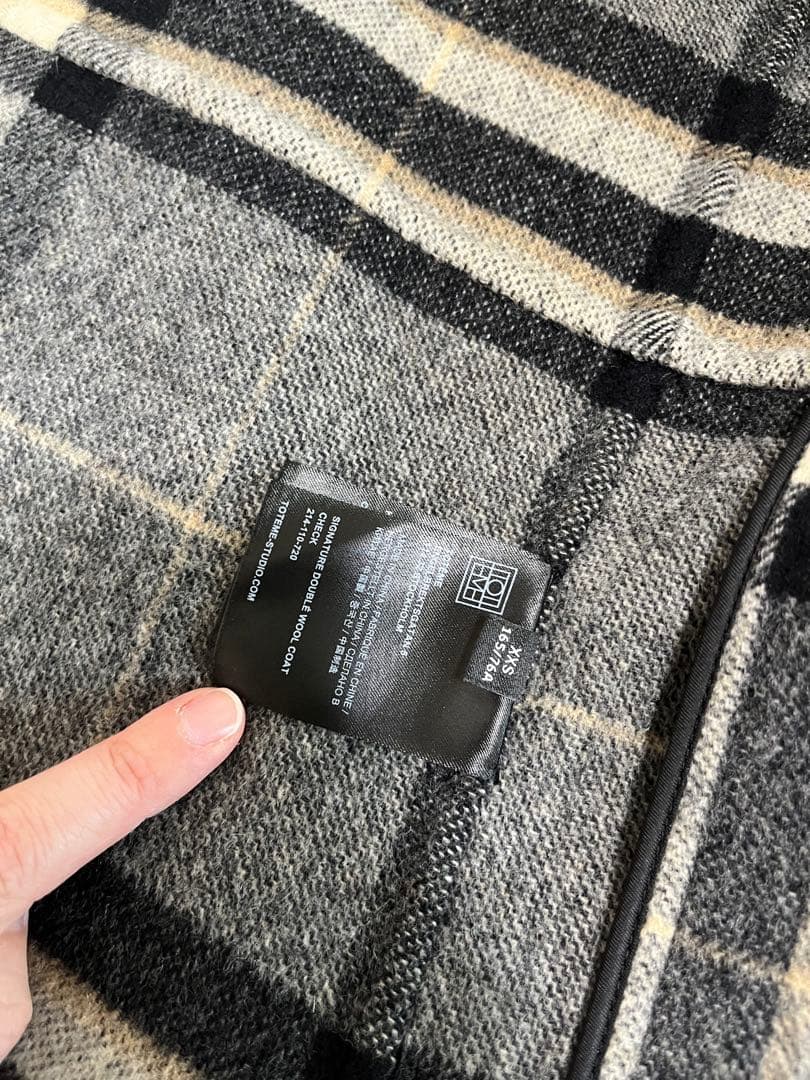 toteme トーテム チェックコート