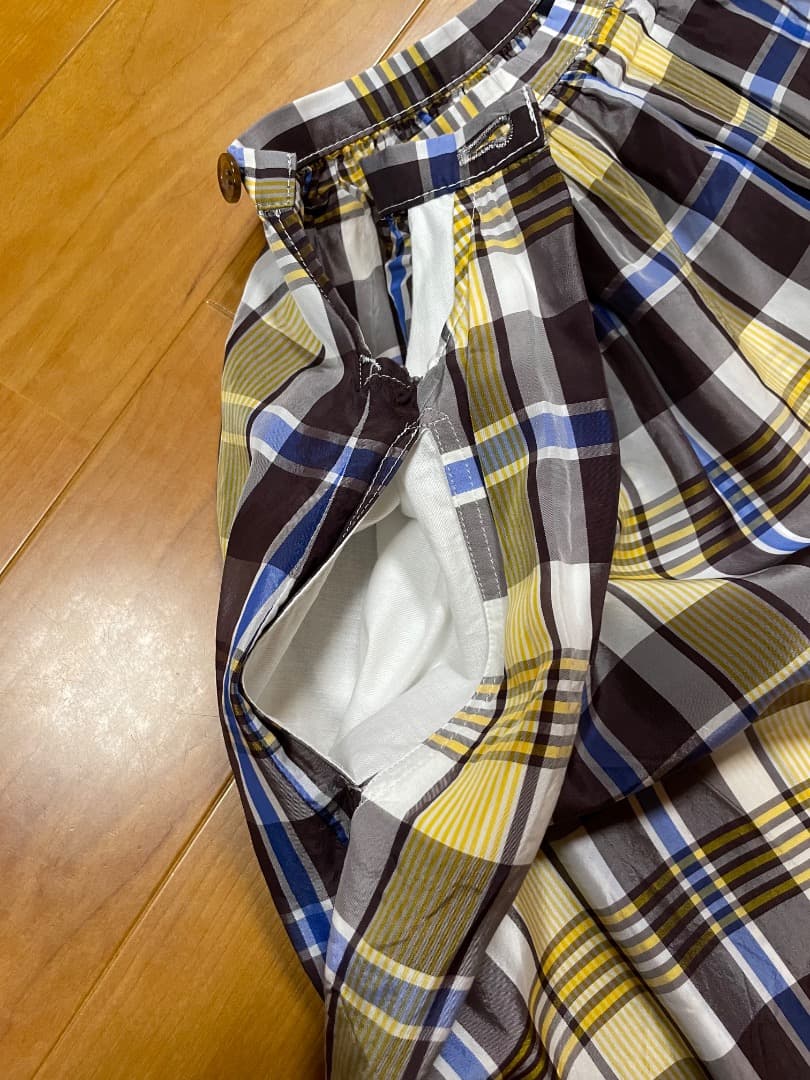 トリコ　コムデギャルソン　チェックキュロットスカート