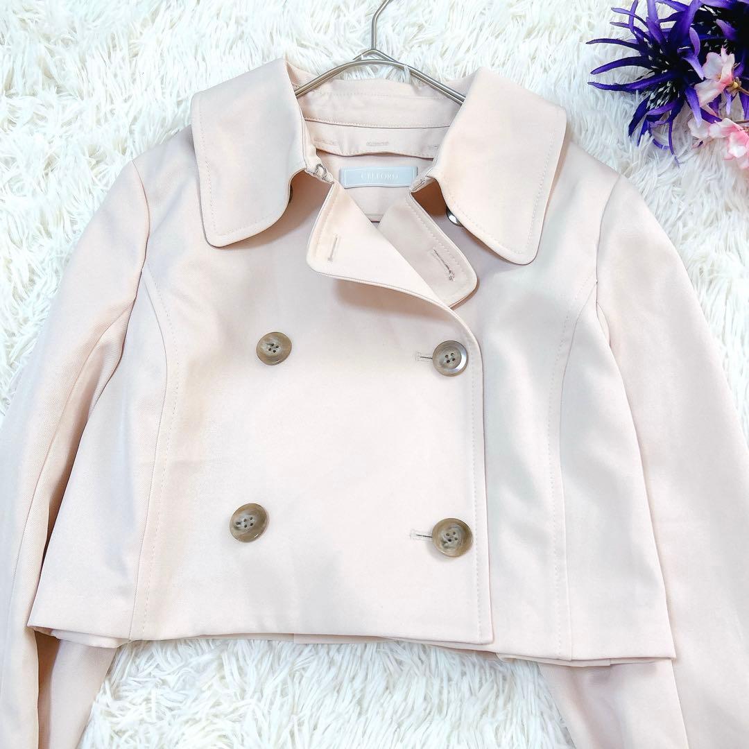 新品タグ付✨セルフォード キャンディースリーブ ショート トレンチジャケット