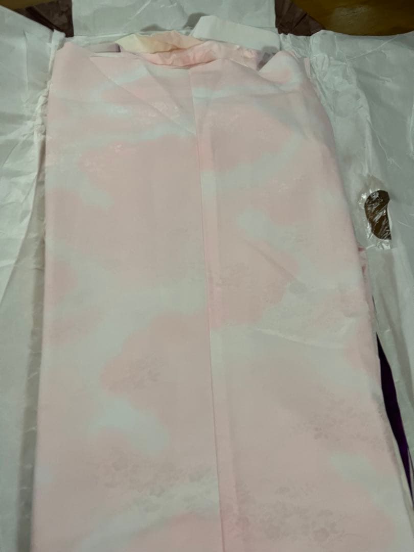 青緑色 花柄 振袖 帯 成人式