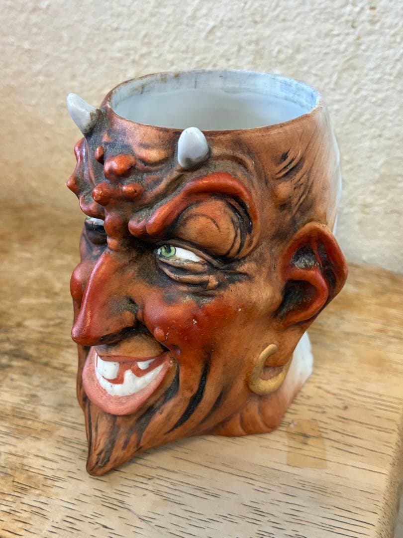 ビンテージ　デビル 悪魔　レッドデビル アンティーク　サタン　マグカップ