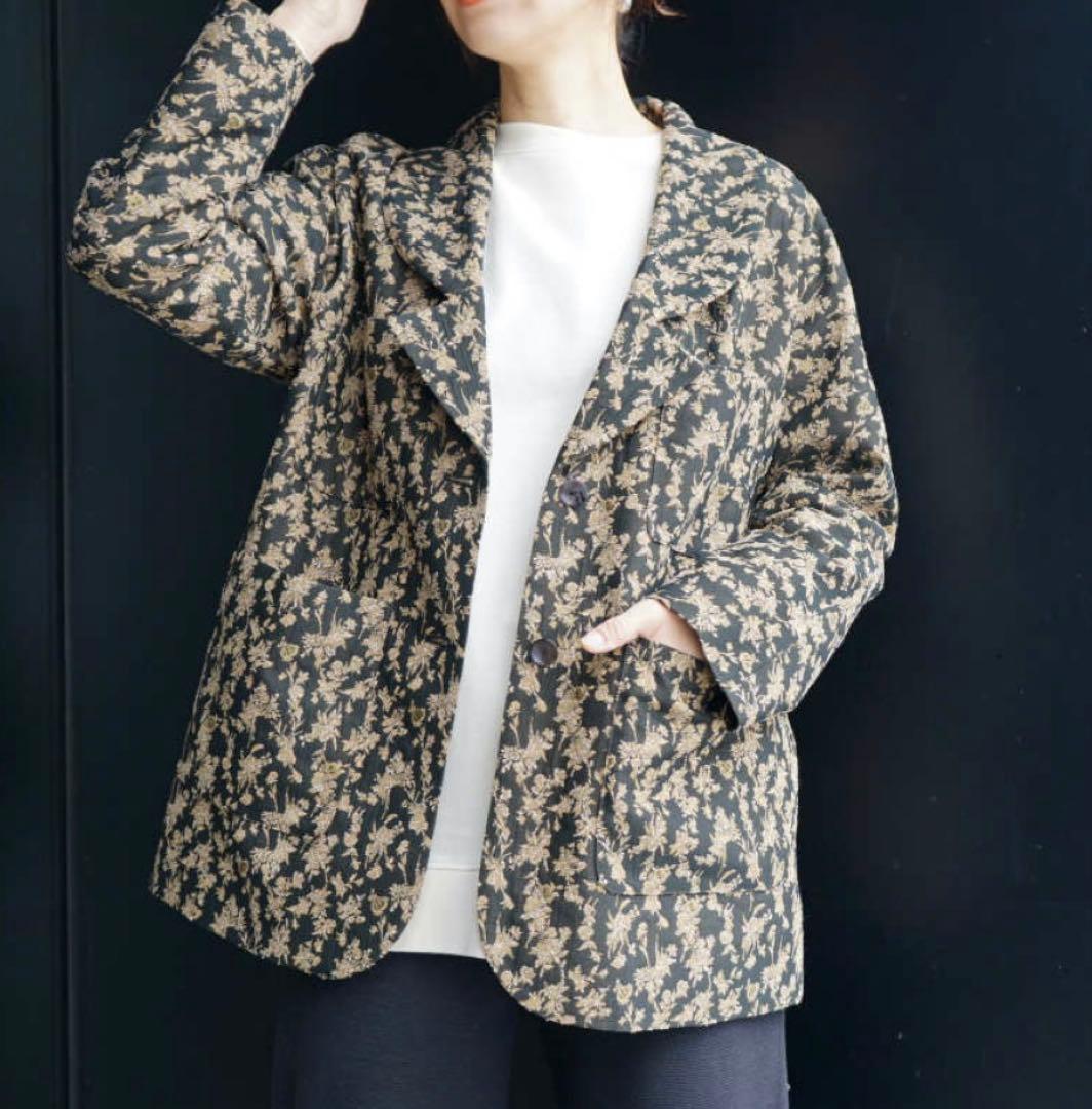 GREEDinternational クラシカルフローラルジャガード ジャケット