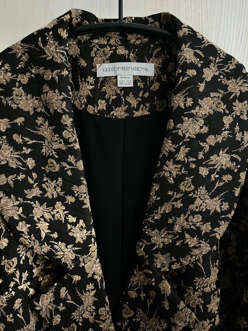 GREEDinternational クラシカルフローラルジャガード ジャケット