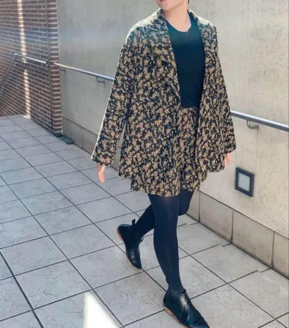 GREEDinternational クラシカルフローラルジャガード ジャケット