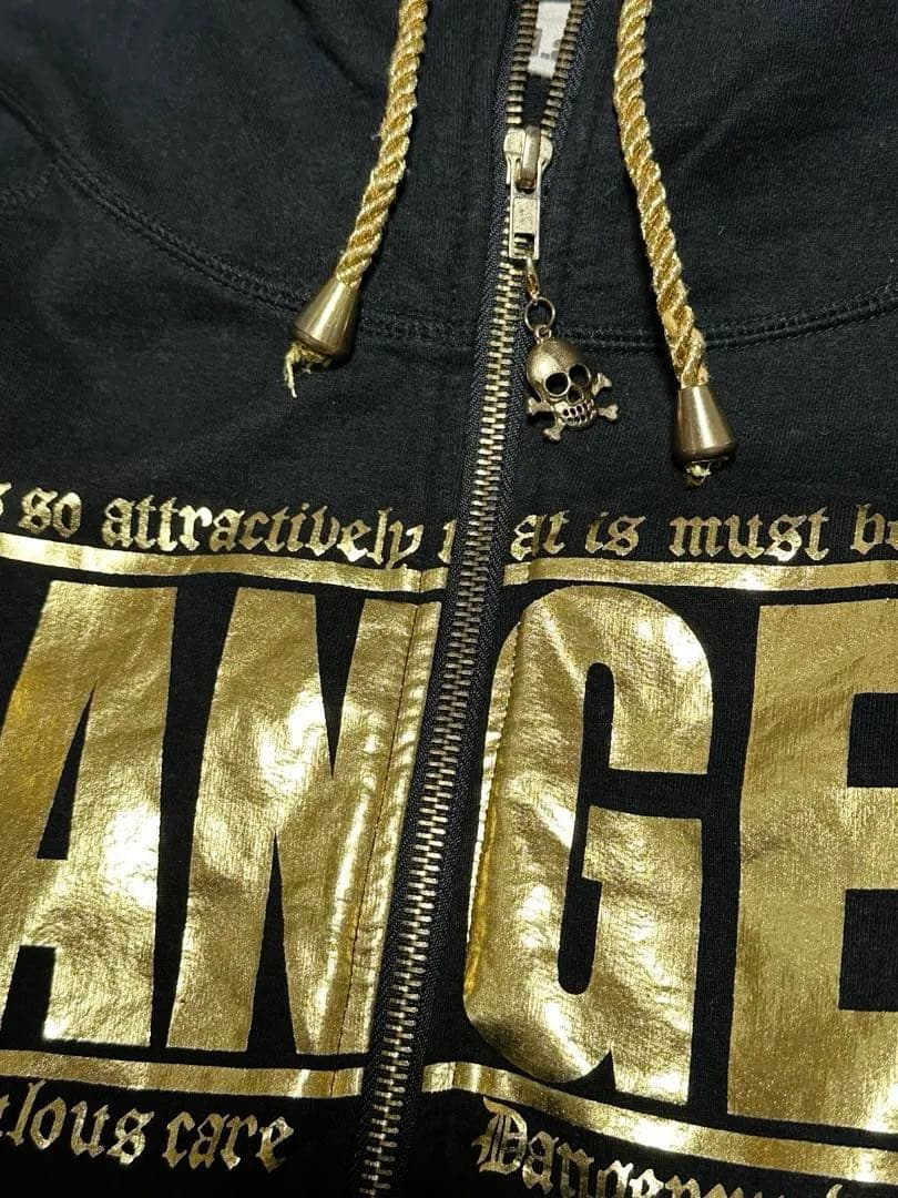 d.i.a. ゴールドロゴ パーカー　スカル ドクロ　GAL
