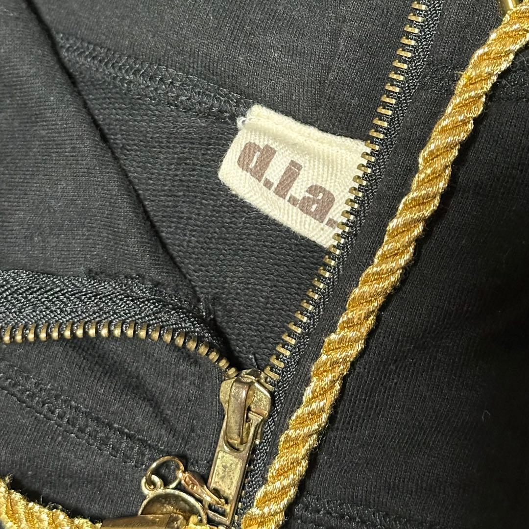 d.i.a. ゴールドロゴ パーカー　スカル ドクロ　GAL