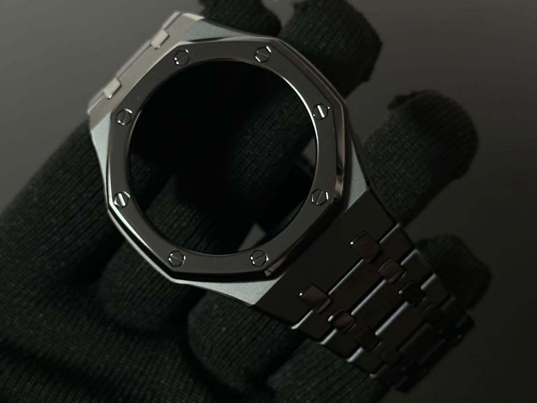 【1点物】G-SHOCK カスタム ベゼル ベルト GA2100 マットブラック