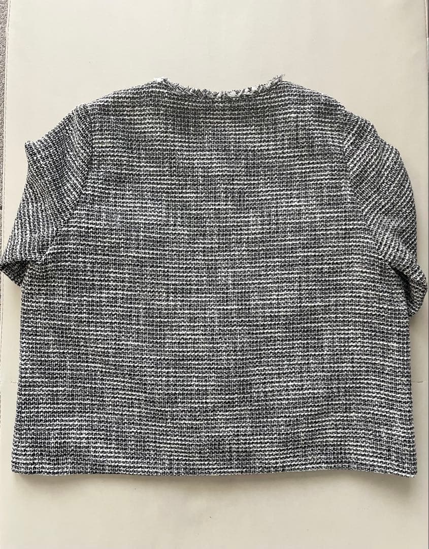 【新品タグ付き・試着のみ】THE SHOP TK ツイードノーカラージャケット