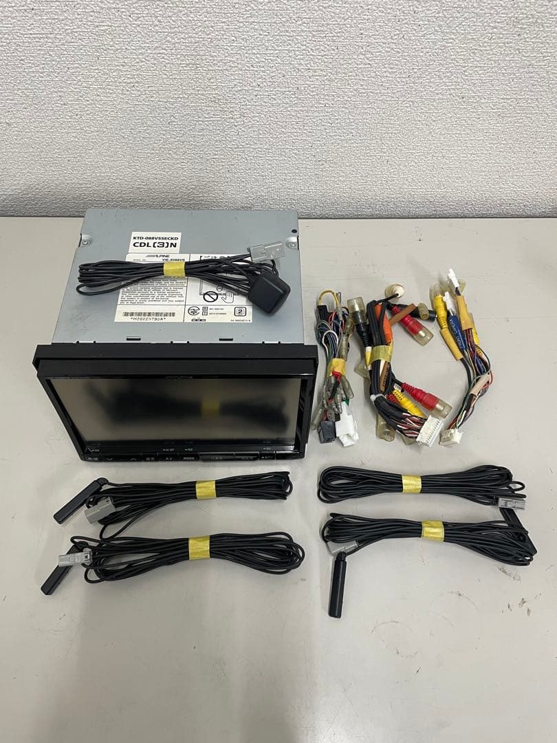 アルパイン◇VIE-X088VS◇フルセグ/CD/DVD/BT/SD