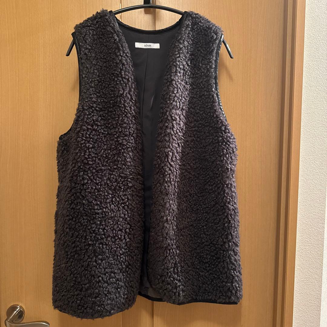 ジャーナルスタンダード　レリューム　カーリーフェイクファーベスト