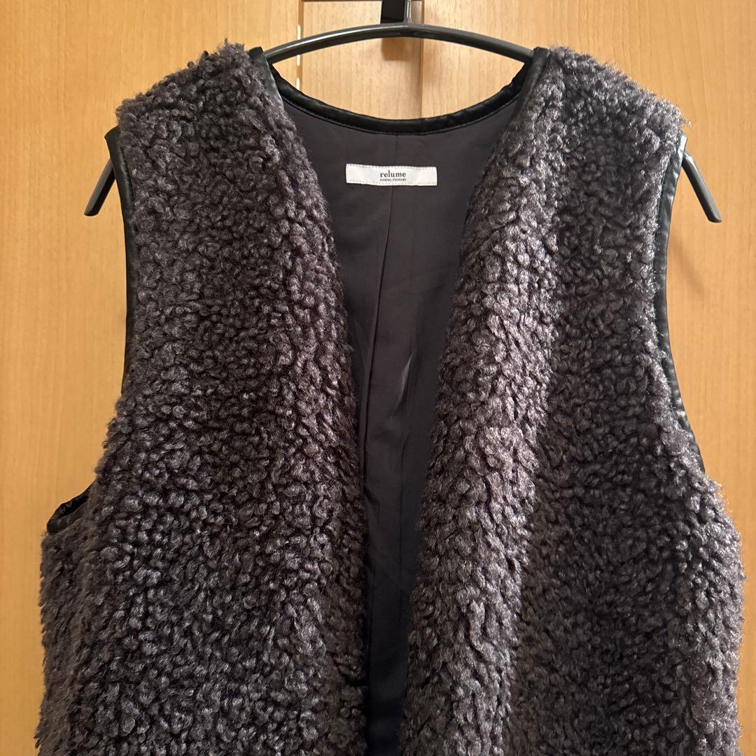 ジャーナルスタンダード　レリューム　カーリーフェイクファーベスト