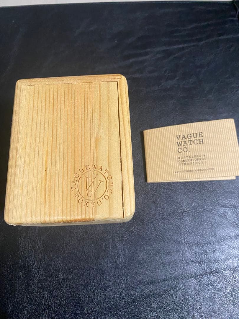 VAGUE WATCH CO. クロノグラフ ブラック　2EYES